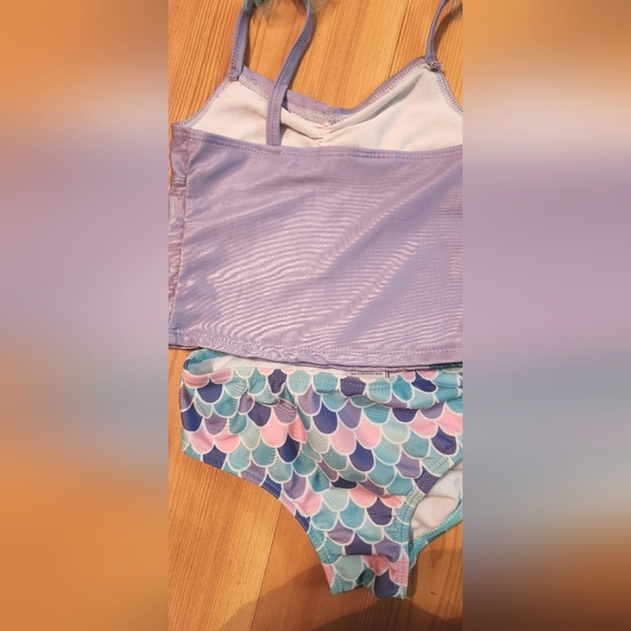 Girls Disney Princess 2 Pc.Set The Little Mermaid Ariel Swim Suit - Picture 4 of 5